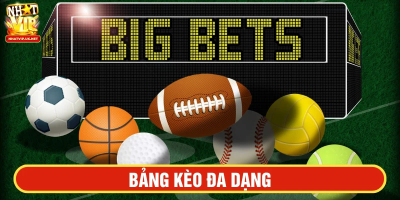 Bảng kèo Thể thao NHATVIP đa dạng kèo cược 