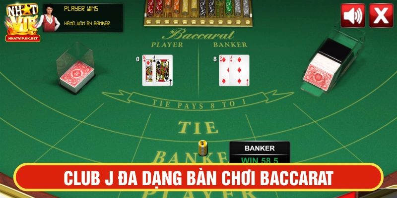 Sảnh cược club J đa dạng bàn cược phong phú