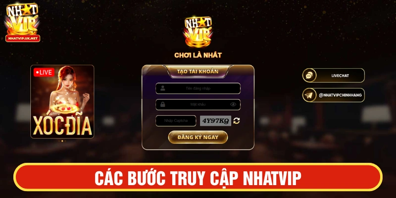 Tham gia NHATVIP đơn giản, dễ thao tác chưa từng có