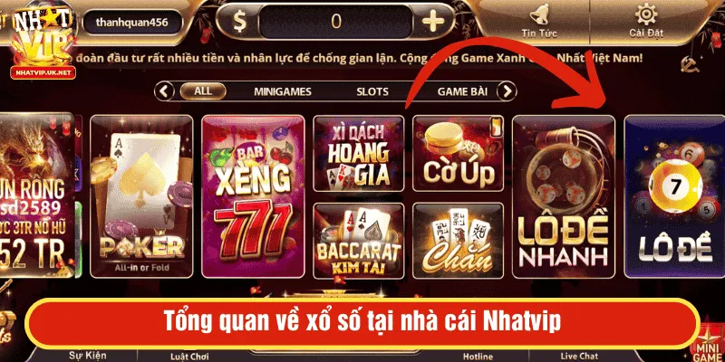 Tổng quan về xổ số tại nhà cái Nhatvip